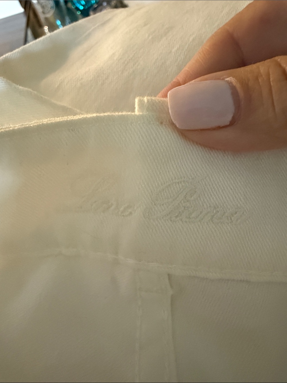 Loro Piana white straight leg jean worn once - Picture 6 of 7